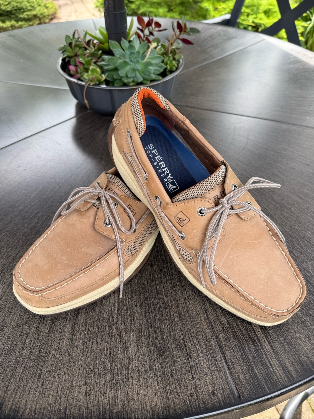 Sperry Light Brown Leather Top Siders